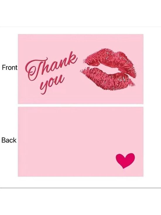 Other - 30 Cards  Kisses Thank You Cards For Shipping Packaging Gift
